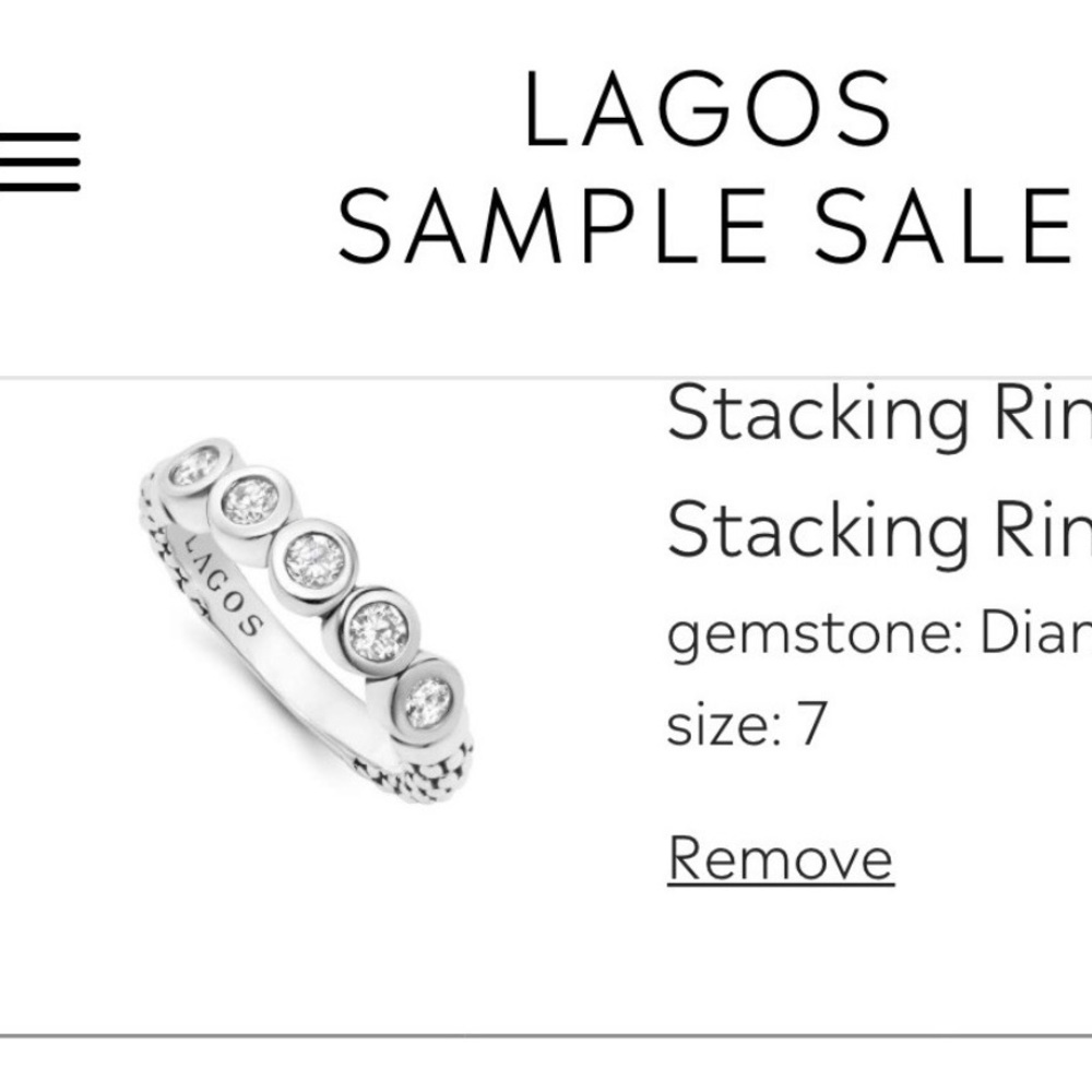 Lagos Stacking Ring - image 1